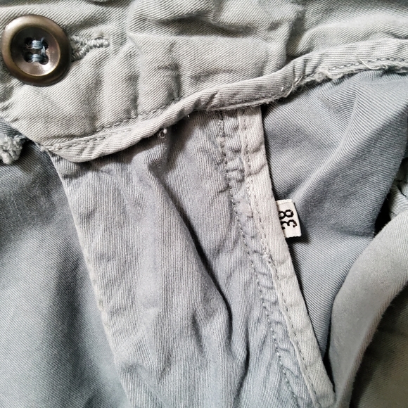 Save Khaki Lightweight Chino Cotton Twill Shorts Size 38 Blue New - Picture 4 of 7